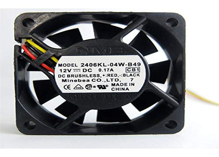 MINEBEA NMB 2406KL-04W-B49 RIPPEN-TACHOMETER-Dreileiter DC-AXIALGEBLÄSE-60X15MM 12VDC 15.9CFM