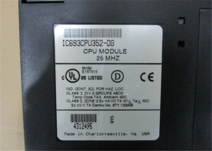 Konfigurierbarer Anwenderspeicher Bytes IC693CPU352 GE Fanuc 240K, 4K Input/Output, 8 Gestelle, Hardware GLEITKOMMA-MATHE
