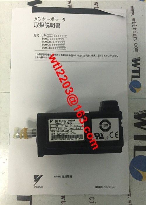 Yaskawa Wechselstromindustrieller Servomotor SGMAS-01A2A21 100W 200V NAGELNEU