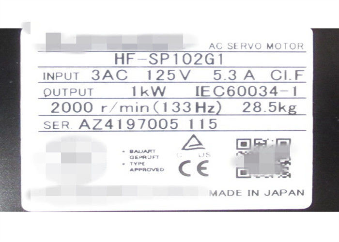 MITSUBISHI Industrial Compact Servo Motor Unit HF-SP102G1 (1/6) Getriebe CNVM-6120-6