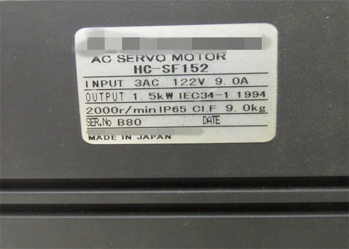 1.5Kw 3-Phasen-Servomotor, MITSUBISHI AC Starker Servomotor HC-SF152 HC-SF152K