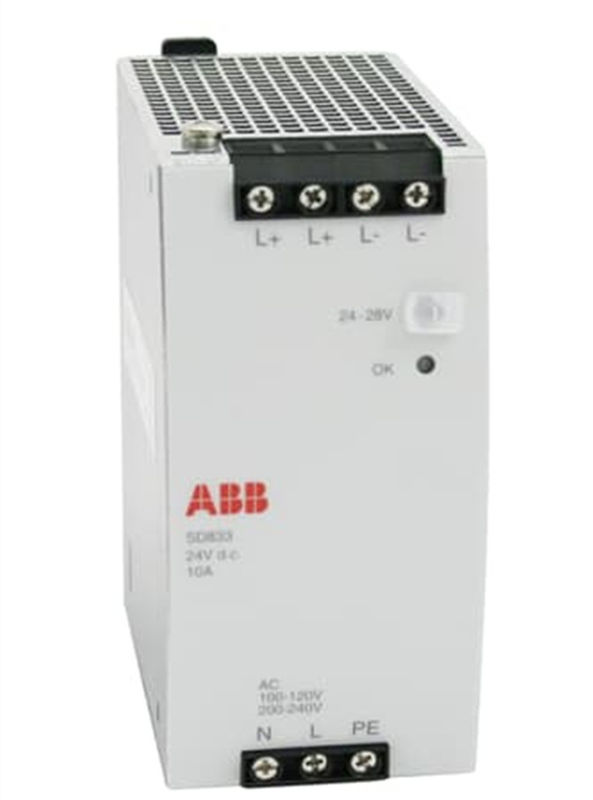 ABB SD833 3BSC610066R1 Stromversorgung Eingang AC100-120/200-240 V Autoselektion Eingang Ausgang DC 24 V 10A