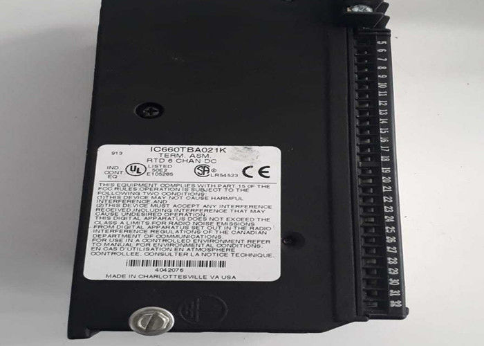 IC660TBA021 ist eine von GE Fanuc hergestellte RTD-Eingabe-Block-Terminalsammlung
