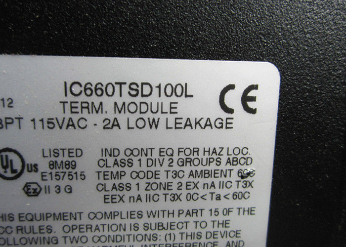 Die GE Fanuc IC660TSD100 Endgeräteanlage wird von GE Fanuc hergestellt, 32 bis 140 Grad Fahrenheit