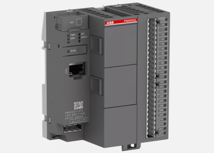 ABB PM5032-T-ETH Prozessormodul. Speicher 2 MB. 12 DI 24VDC. 8 DO 24VDC 0.5A. 2 DC 24VDC.