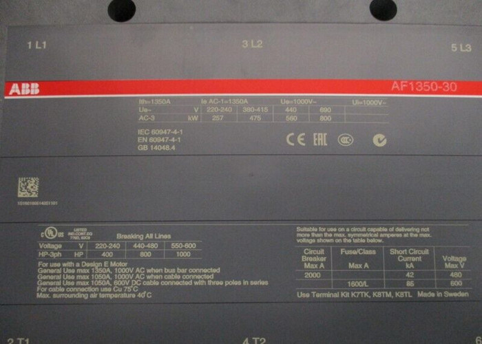 AF1350-30-22-70 100-250V 50/60Hz oder 100-250V Gleichspannungskontaktor Digitale Eingangs- und Ausgangsmodul