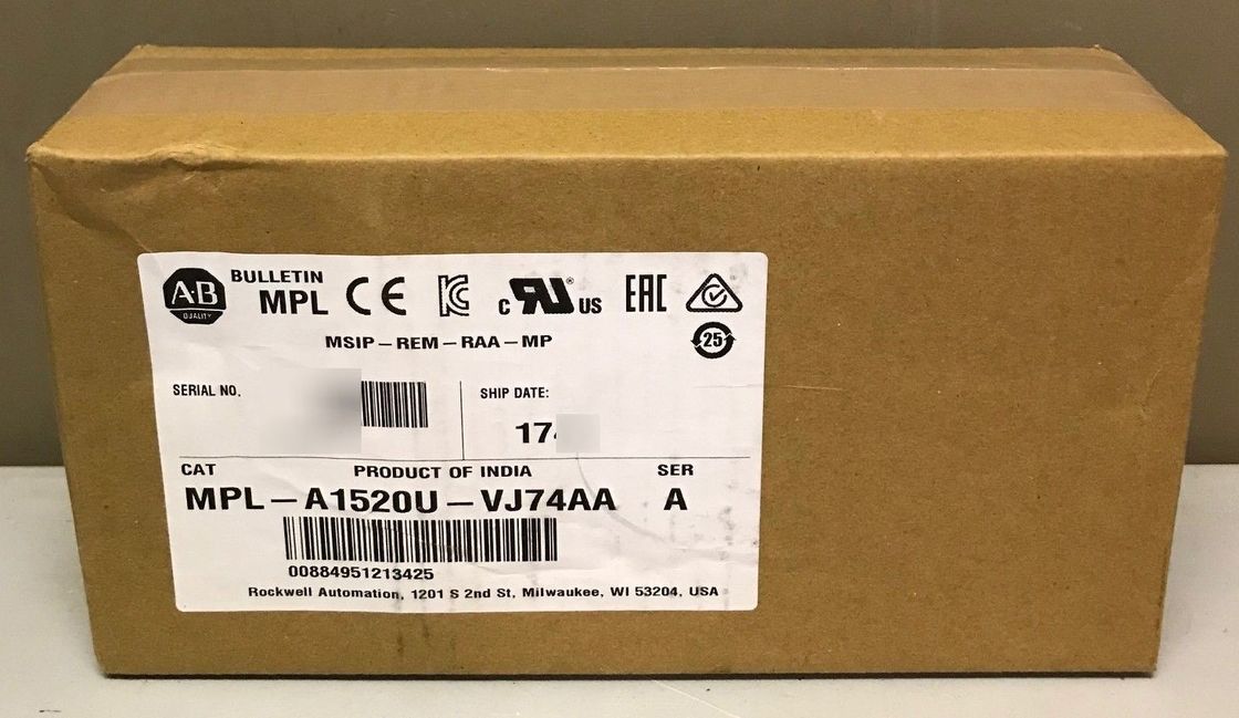 Allein-Bradley MPL-A1520U-VJ74AA MP-Serie MPL 240V Wechselstrom-Rotationsservomotor