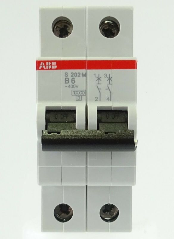 ABB 2cds272001r0065 s202m-b6 Zusatzkontaktkern-Schaltkreislaufbrecher der Serie S200